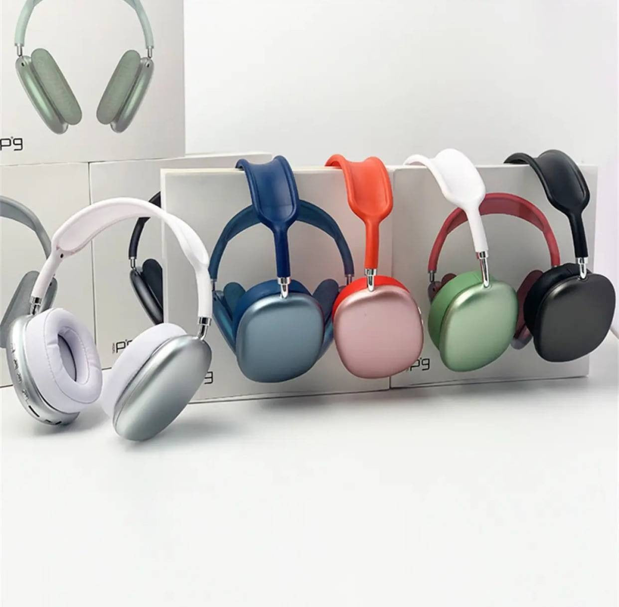 Premium Over-Ear Wireless Bluetooth Headphones with Active Noise Cancellation (ANC), Memory Foam Ear Cushions, and Comfortable Mesh Headband - ( random colour) 5 hours timing wireless