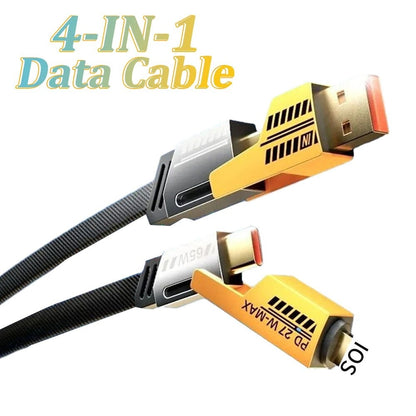 Logilink 60W Fast Charging Data Cable | 4‑in‑1 Multi USB PD | 1000 mm Length
